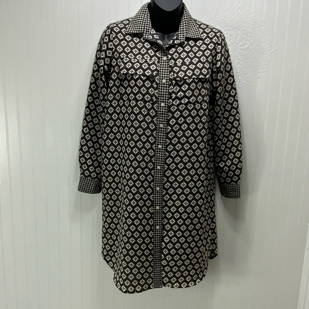 ANN TAYLOR LOFT long sleeve shirt dress